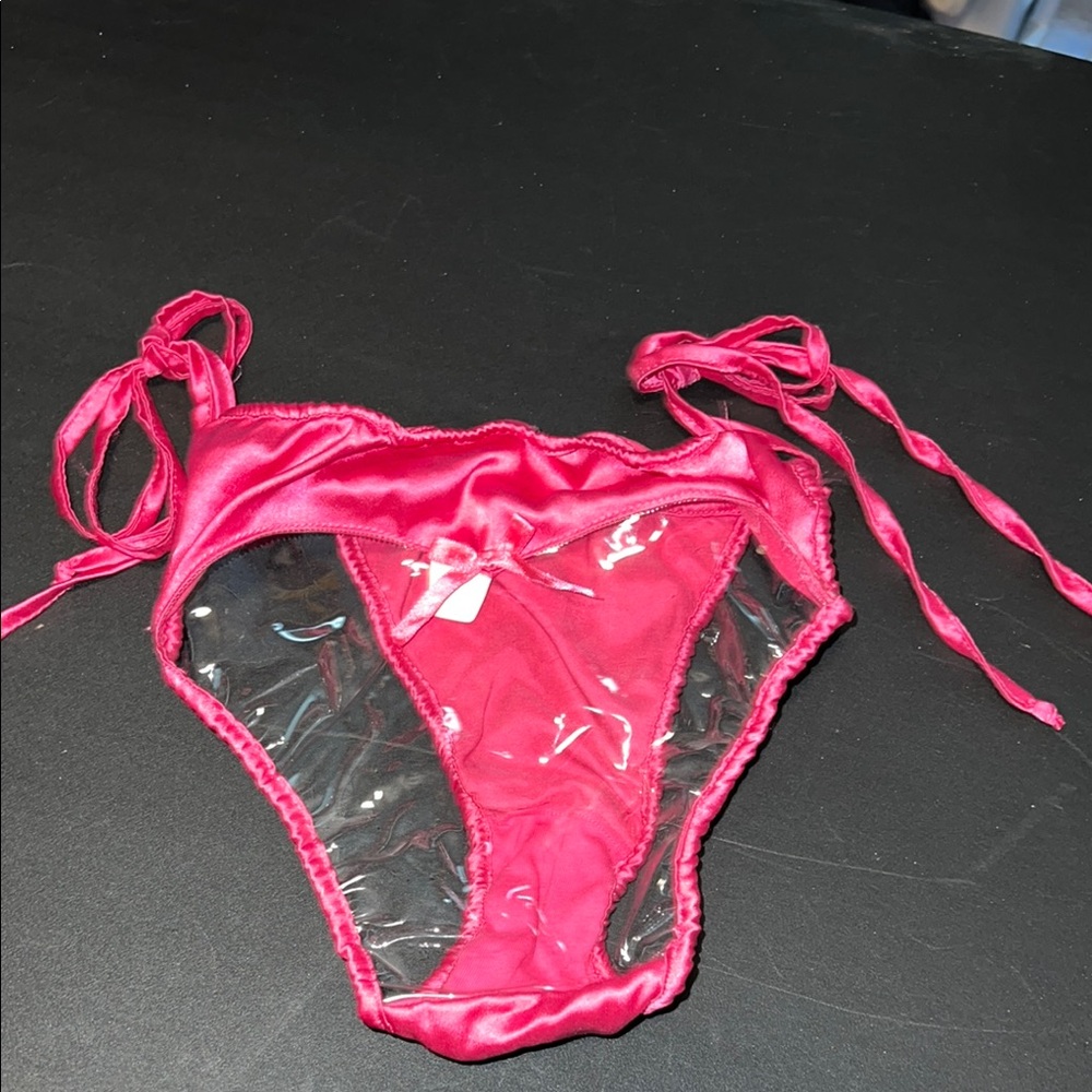 Red Sheer Bikini Bottom